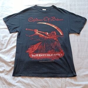 Y2K Tennessee River Children of Bodom Hate Crew Deathroll 2003 Tour T-Shirt M
